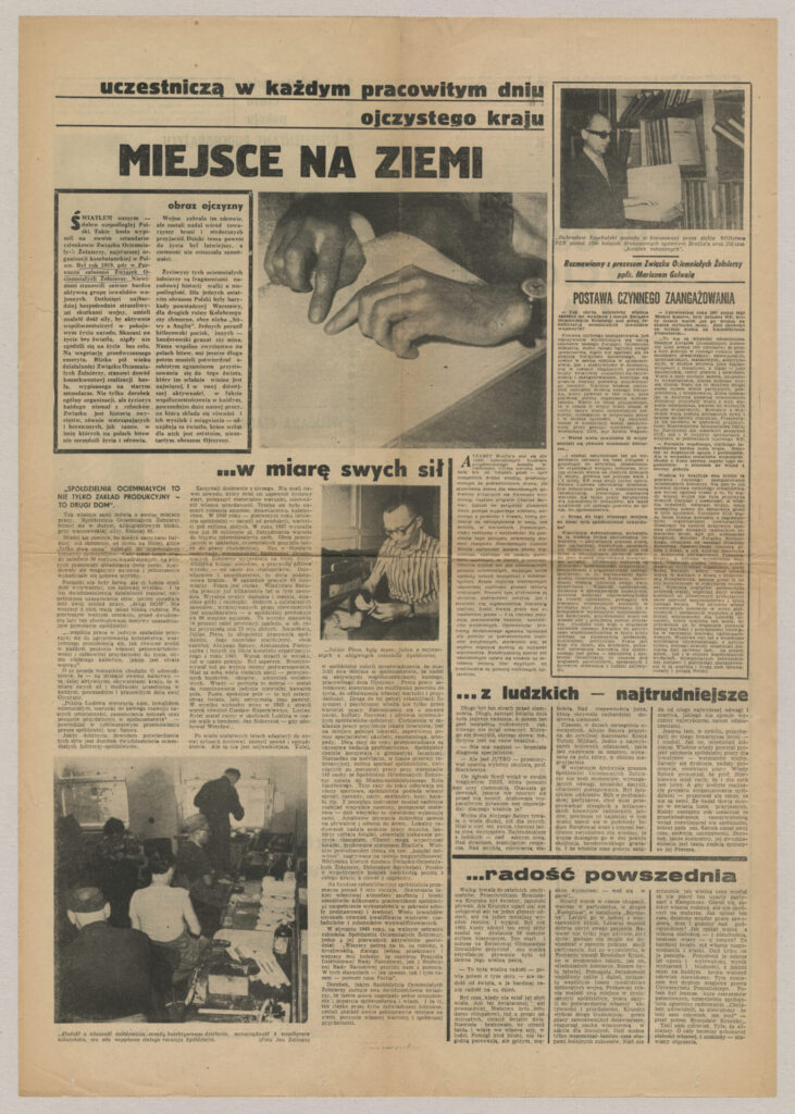 Strony z gazety "Żołnierz wolności" do filmu Krzysztofa Kieślowskiego "Byłem żołnierzem".