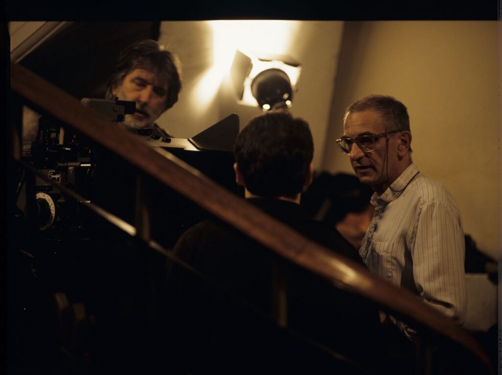 The crew on set at the home of the farmer from whom Karol bought the land.