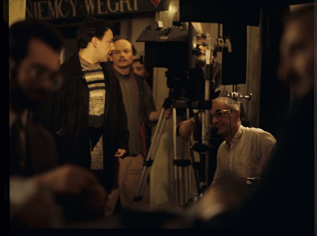 The crew on the set.