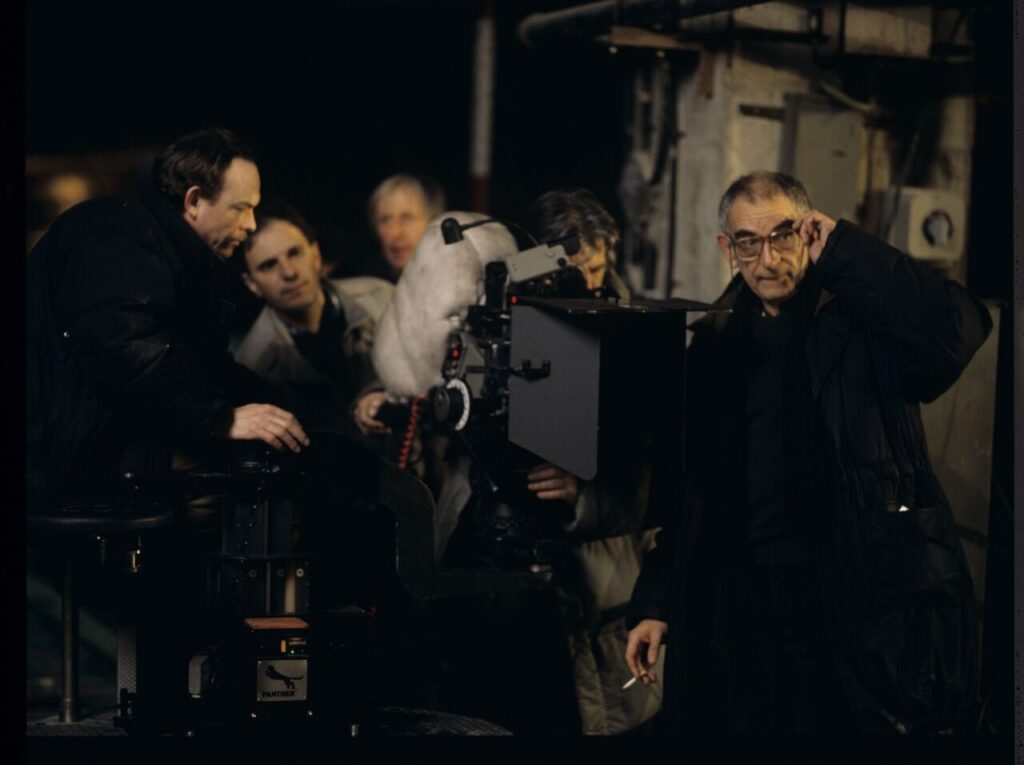 The crew on set in in the Warsaw metro underground.