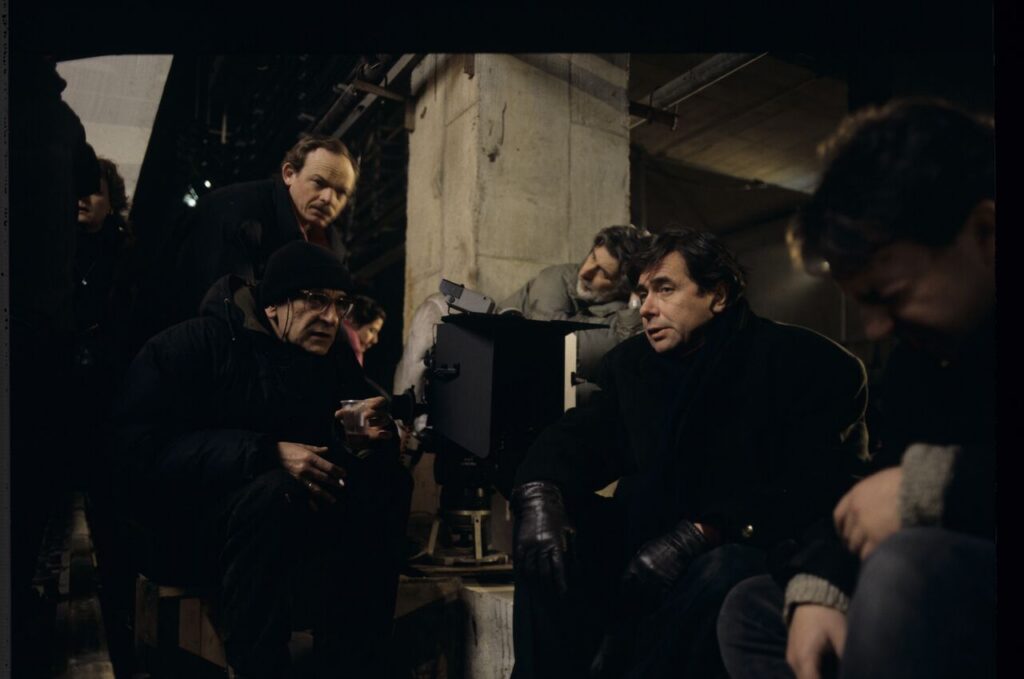 On set in the basement of the Warsaw metro under construction.