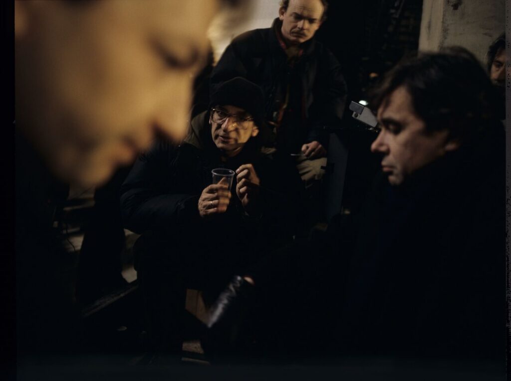 On set in the basement of the Warsaw metro under construction.