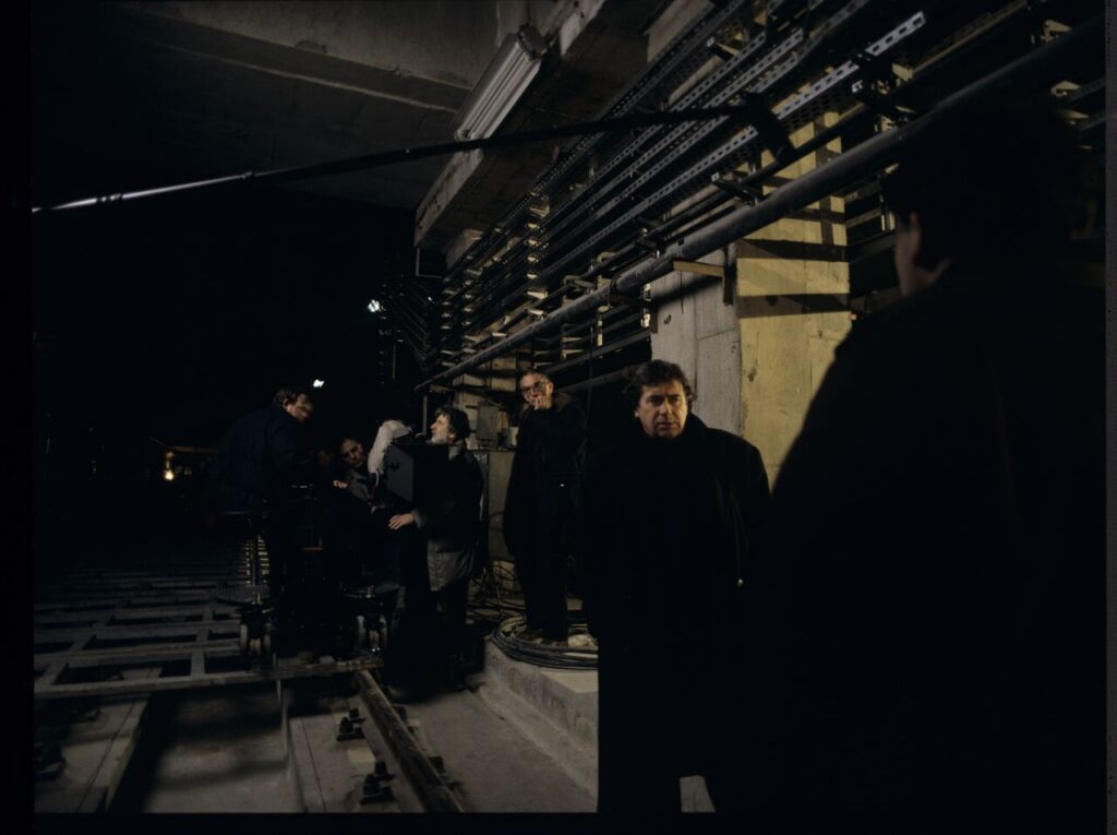 On set in the basement of the Warsaw metro under construction.