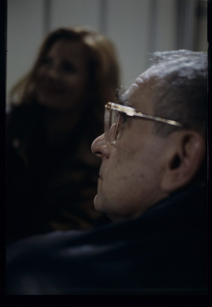 Krzysztof Kieślowski (director) on the set.