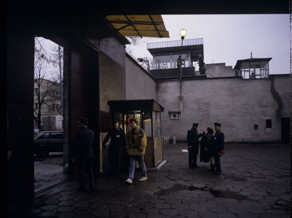 Jail yard where Dominique is serving his sentence.