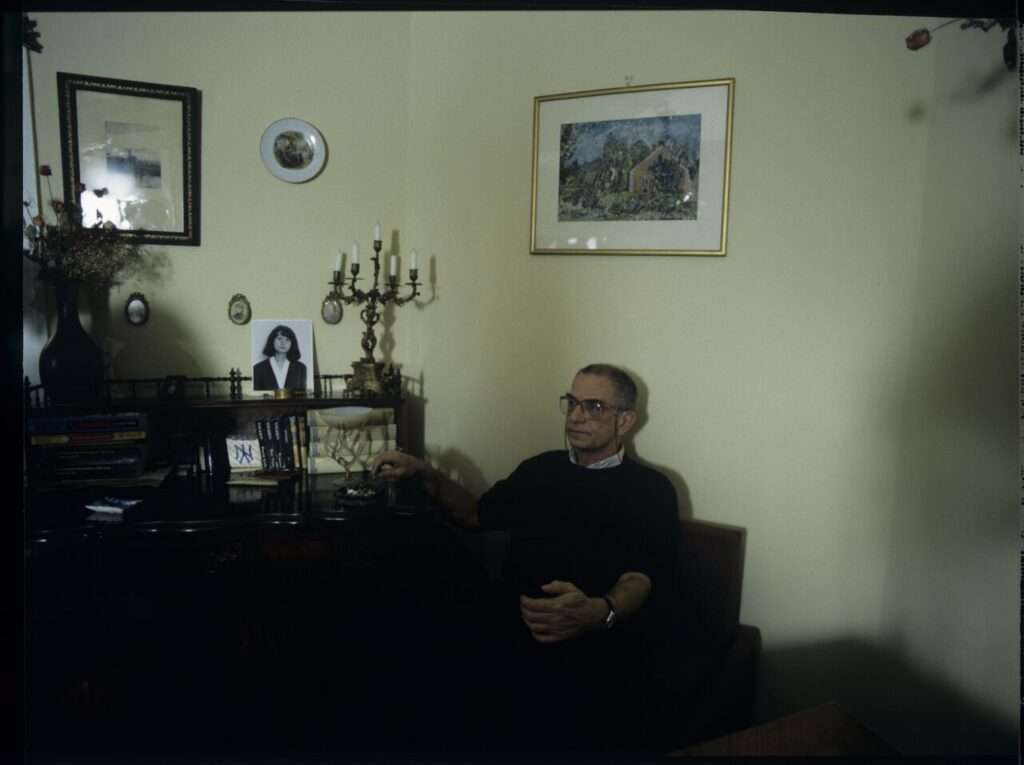 Krzysztof Kieślowski (director) on the set.