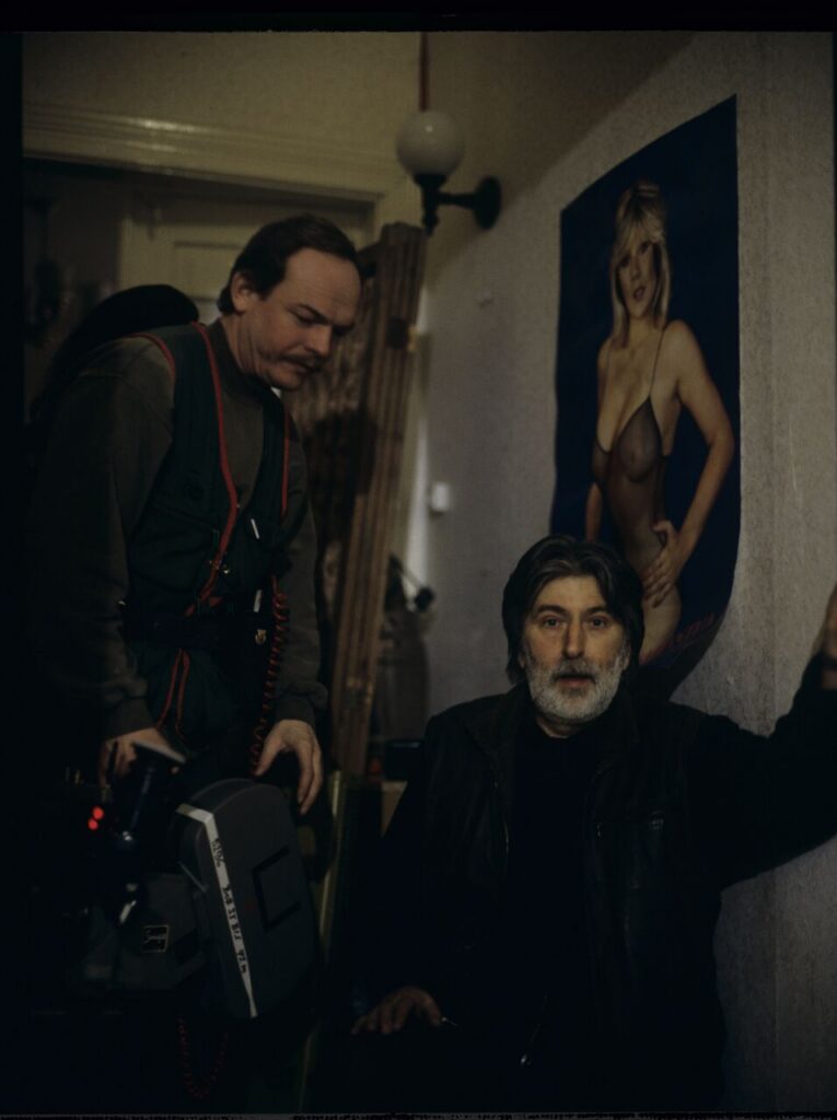 Edward Kłosiński (cinematographer) and Henryk Jedynak (co-cinematographer) at work.