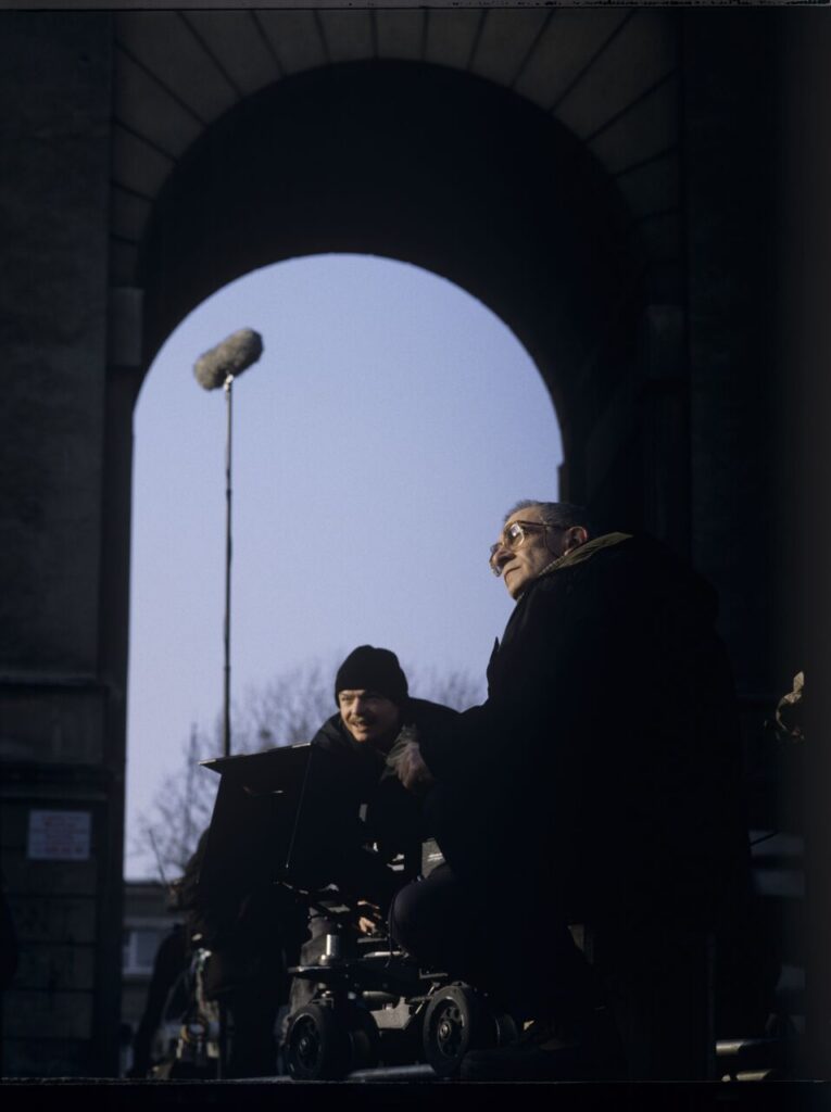 Krzysztof Kieślowski (director) and Henryk Jedynak (co-director) on the set.