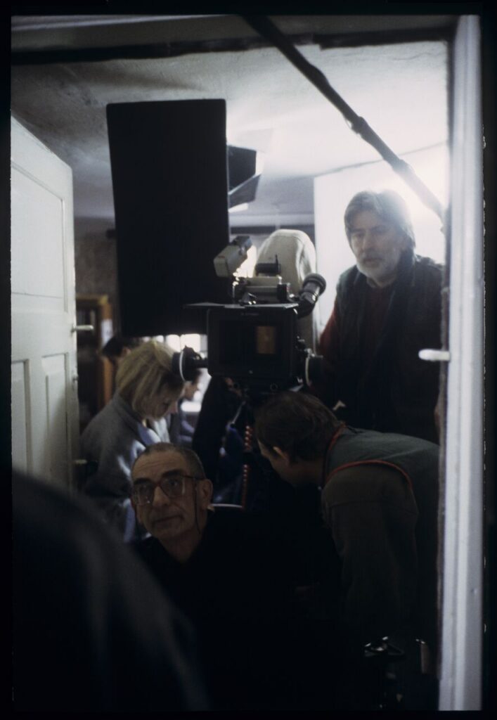 The crew during the filming of one of the scenes.