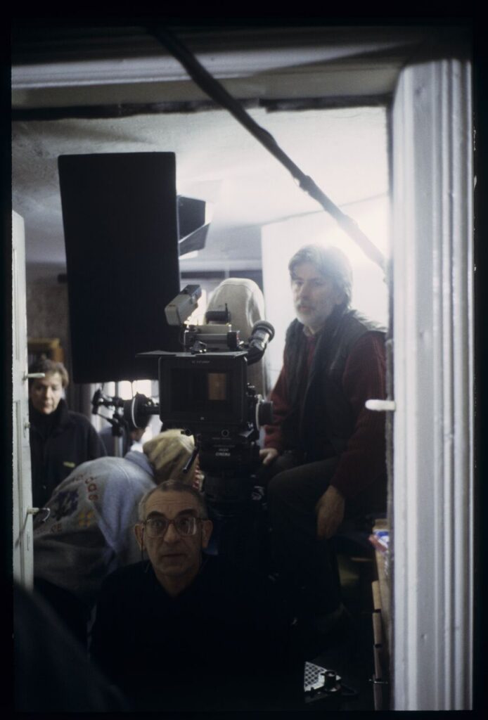 The crew during the filming of one of the scenes.