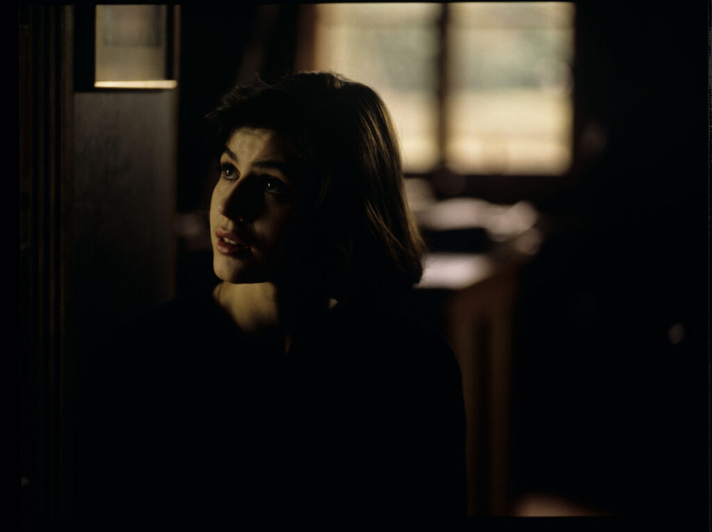 The main character of the movie Valentine (Irène Jacob).
