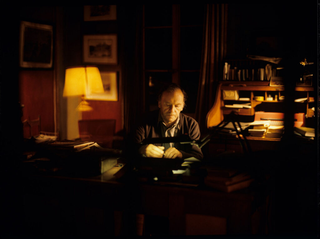 Retired judge Joseph Kern (Jean-Louis Trintignant) in his apartment.