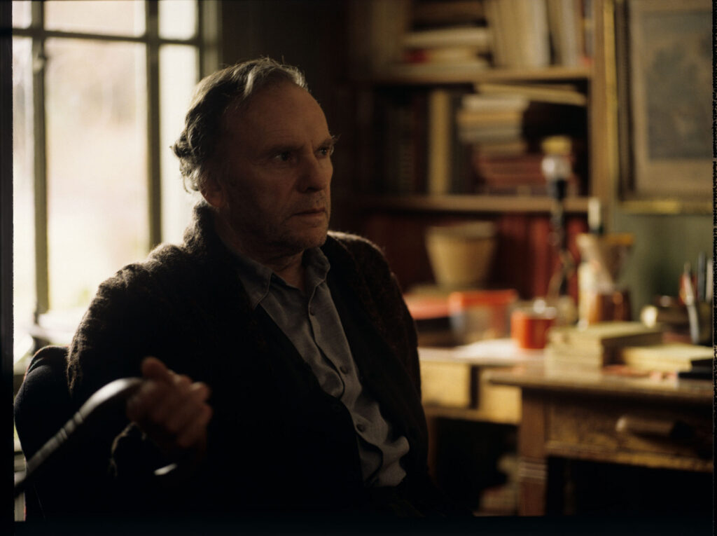 Retired judge Joseph Kern (Jean-Louis Trintignant) in his apartment.