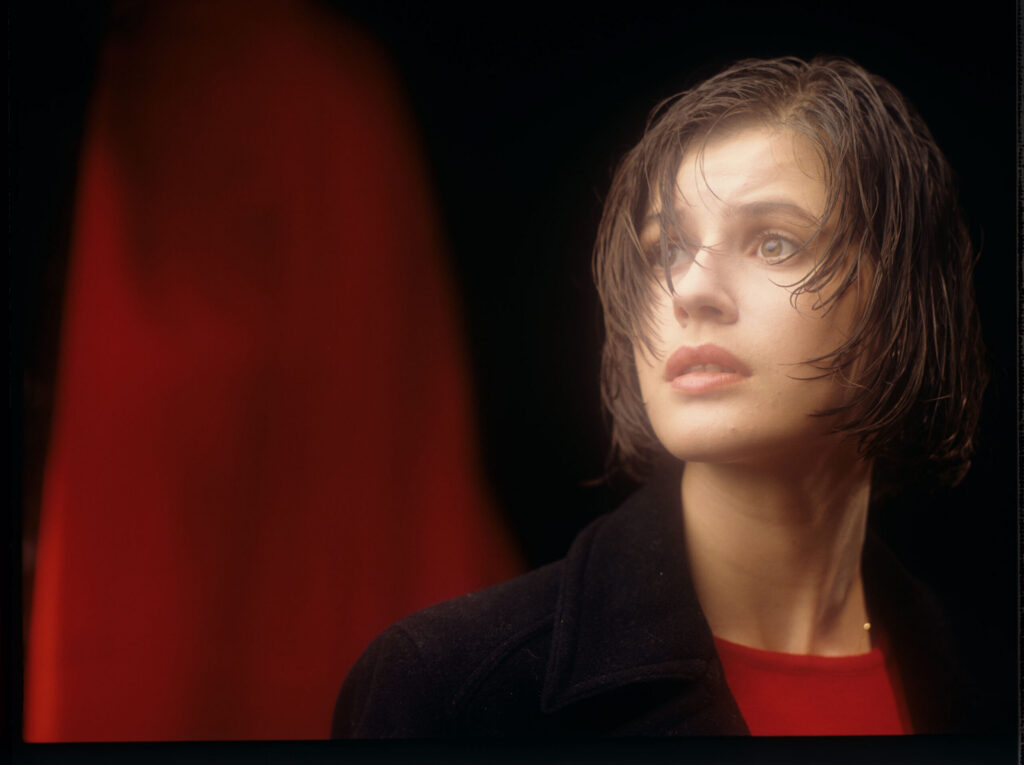 The main character of the movie Valentine (Irène Jacob).