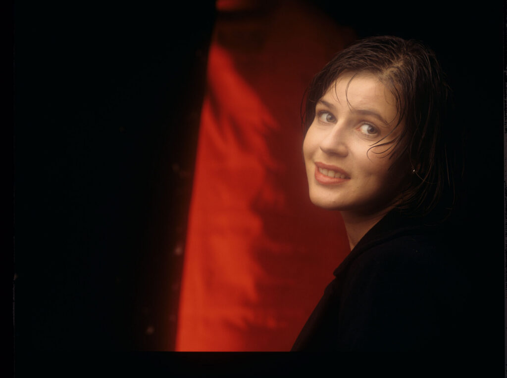 The main character of the movie Valentine (Irène Jacob).