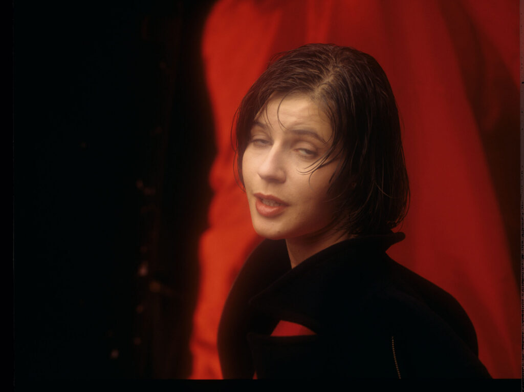 The main character of the movie Valentine (Irène Jacob).