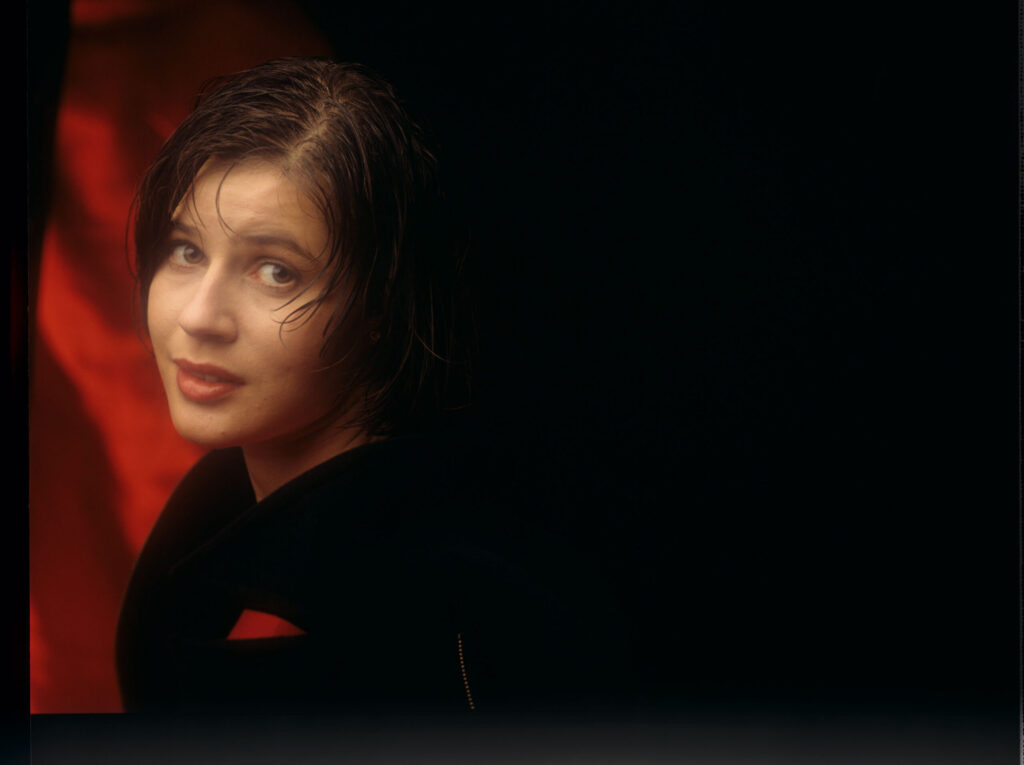 The main character of the movie Valentine (Irène Jacob).