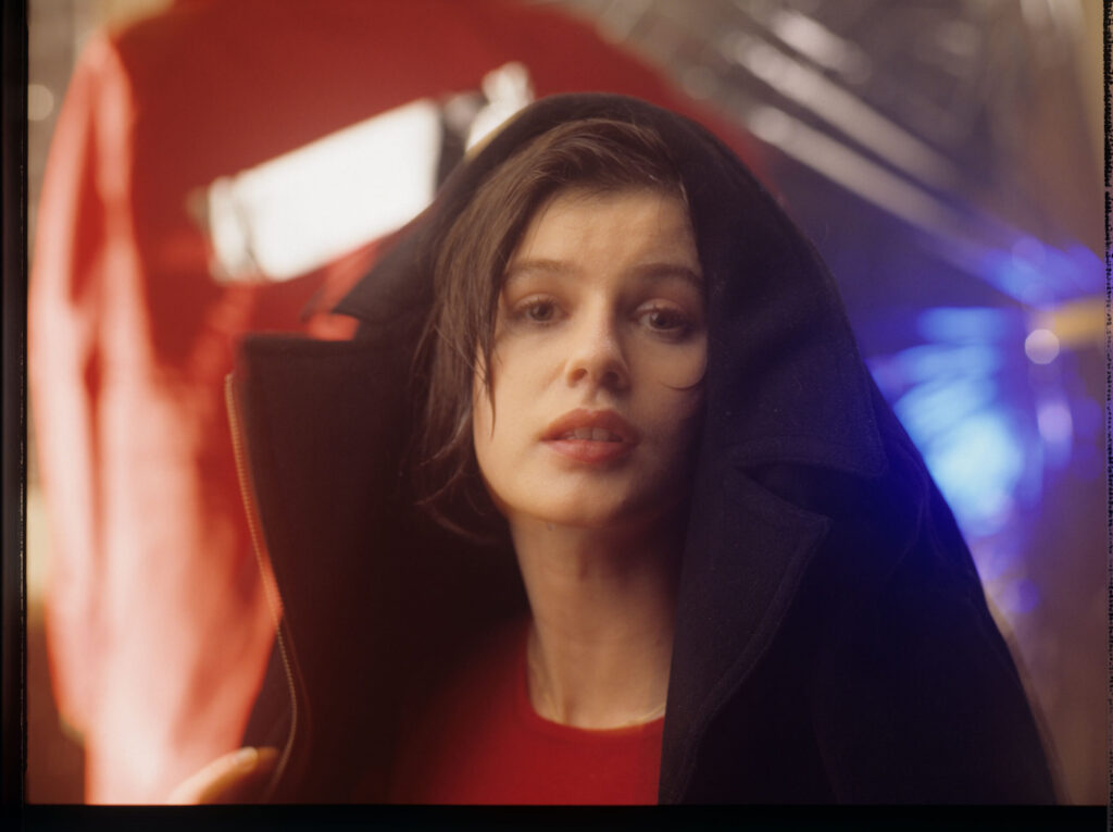 The main character of the movie Valentine (Irène Jacob).