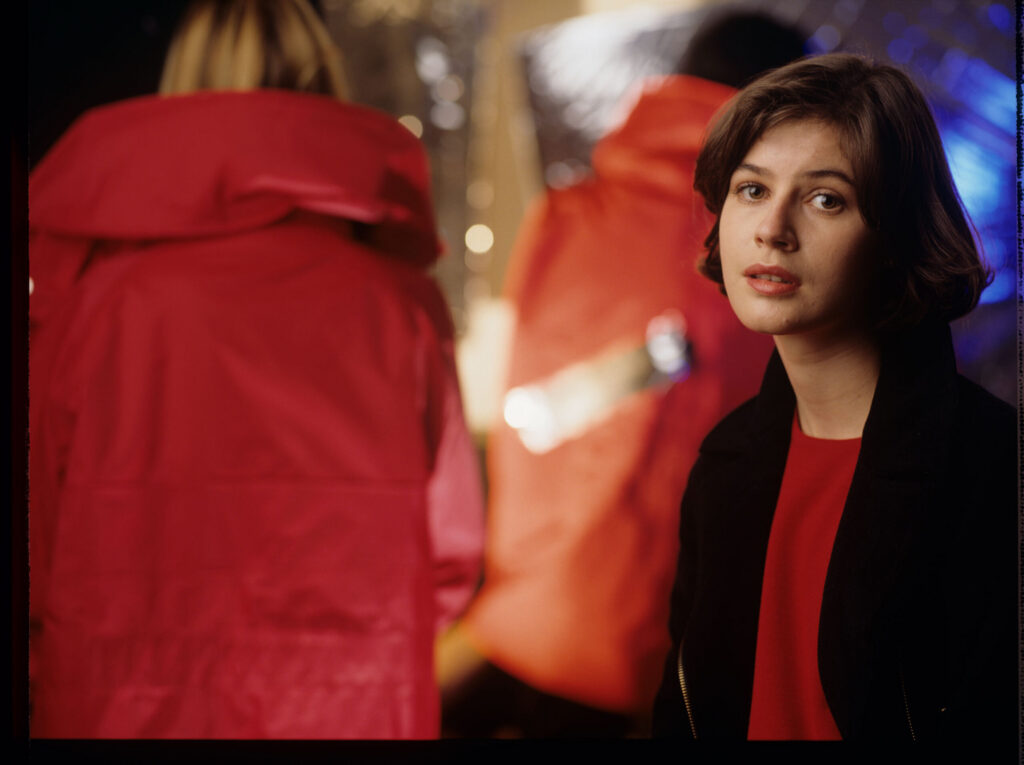 The main character of the movie Valentine (Irène Jacob).