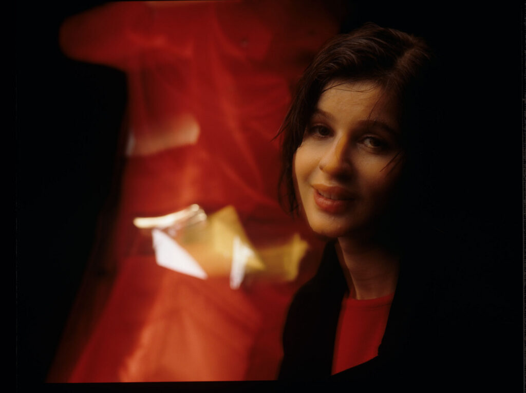 The main character of the movie Valentine (Irène Jacob).