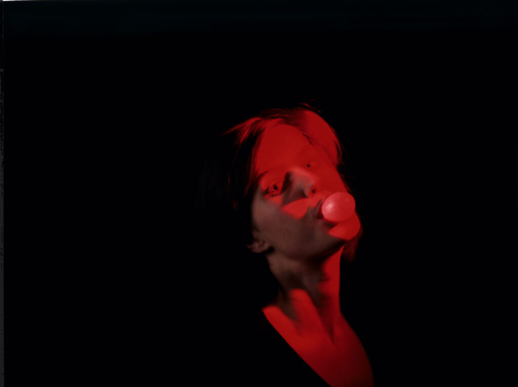 The main character of the movie Valentine (Irène Jacob).
