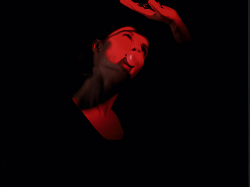 The main character of the movie Valentine (Irène Jacob).