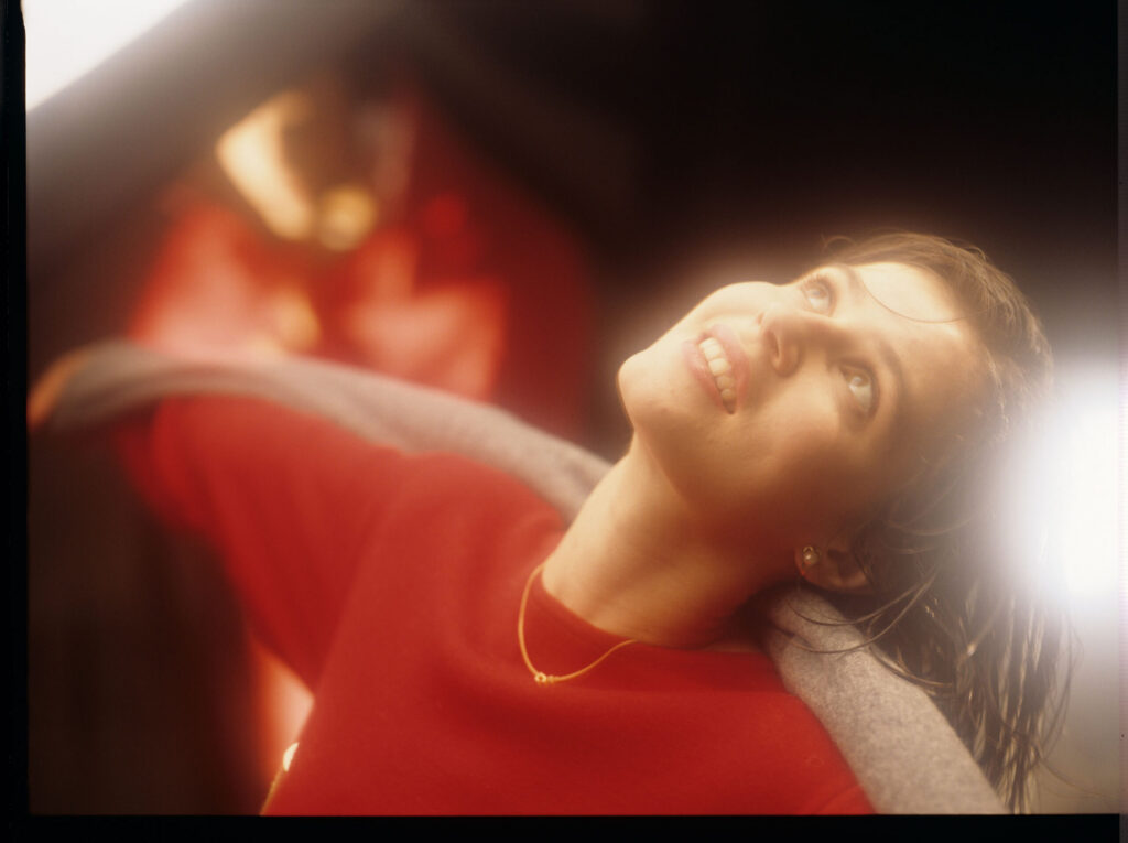 The main character of the movie Valentine (Irène Jacob).