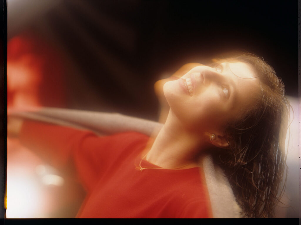The main character of the movie Valentine (Irène Jacob).