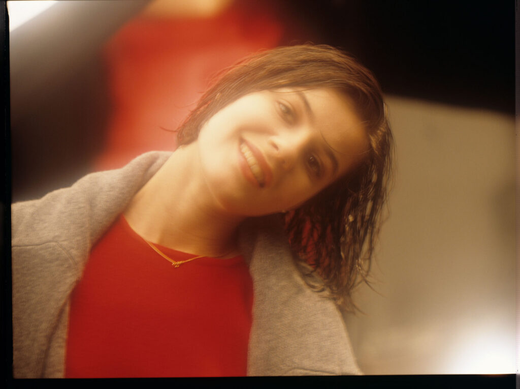 The main character of the movie Valentine (Irène Jacob).
