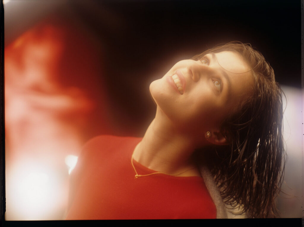The main character of the movie Valentine (Irène Jacob).