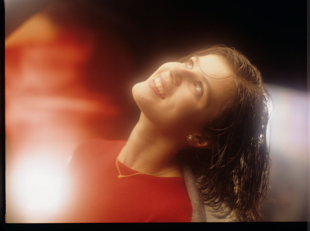 The main character of the movie Valentine (Irène Jacob).