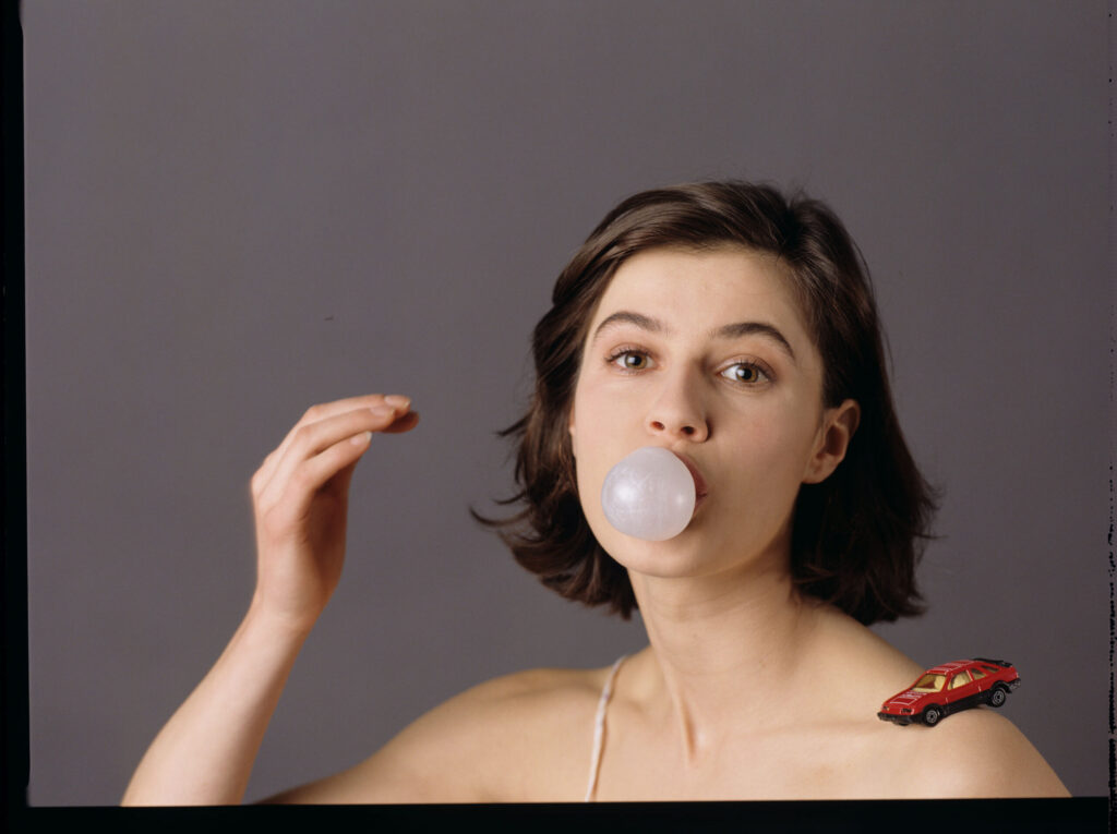The main character of the movie Valentine (Irène Jacob).