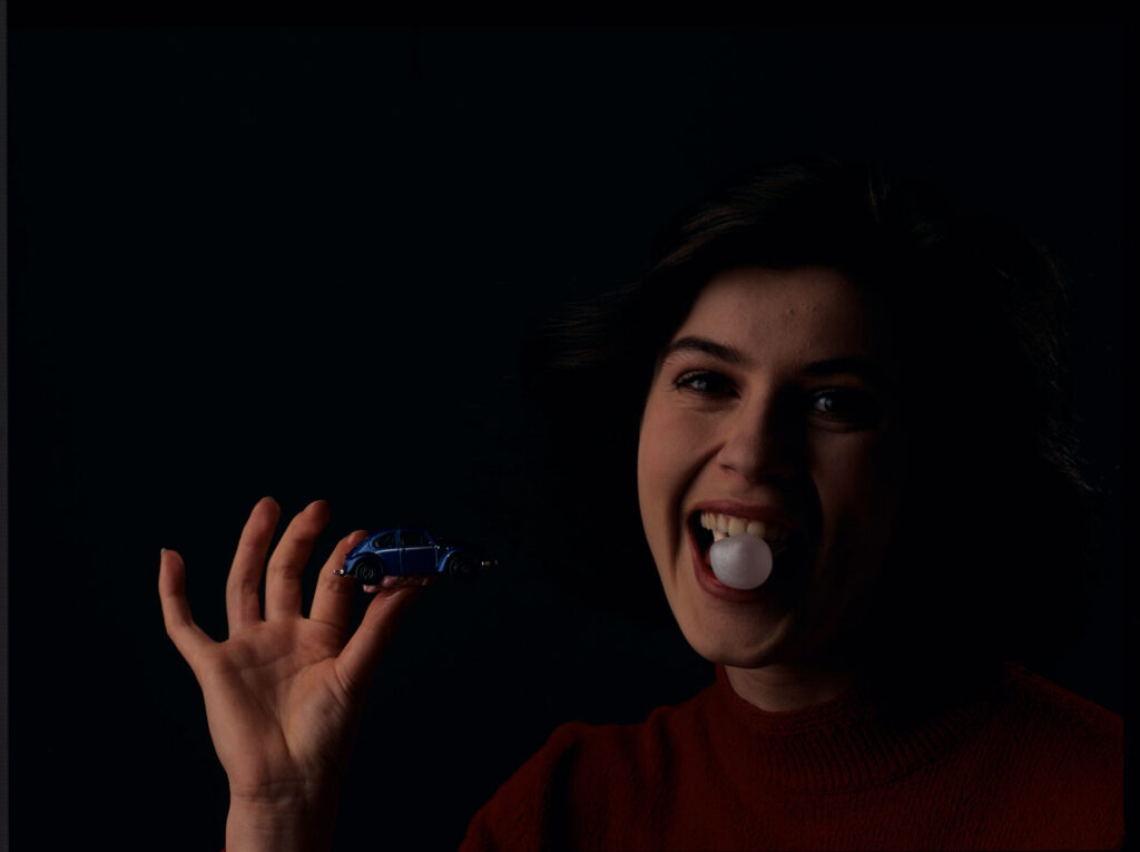 The main character of the movie Valentine (Irène Jacob).