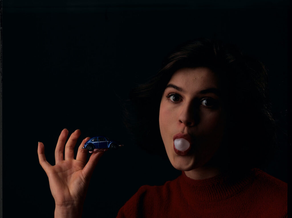 The main character of the movie Valentine (Irène Jacob).