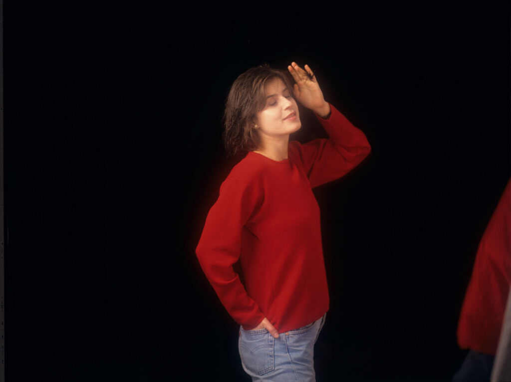 The main character of the movie Valentine (Irène Jacob).