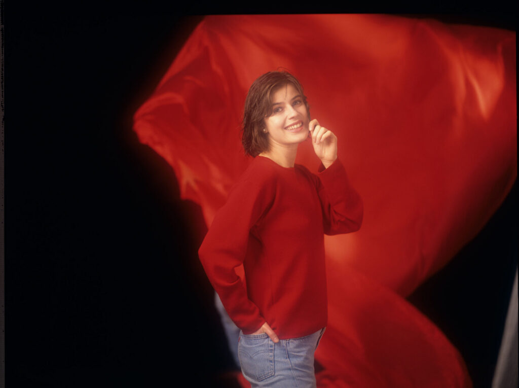 The main character of the movie Valentine (Irène Jacob).