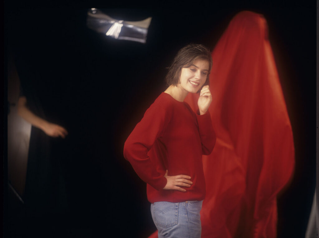 The main character of the movie Valentine (Irène Jacob).