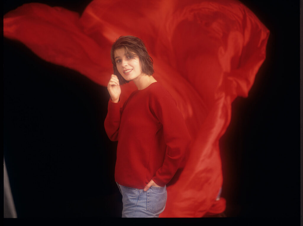 The main character of the movie Valentine (Irène Jacob).