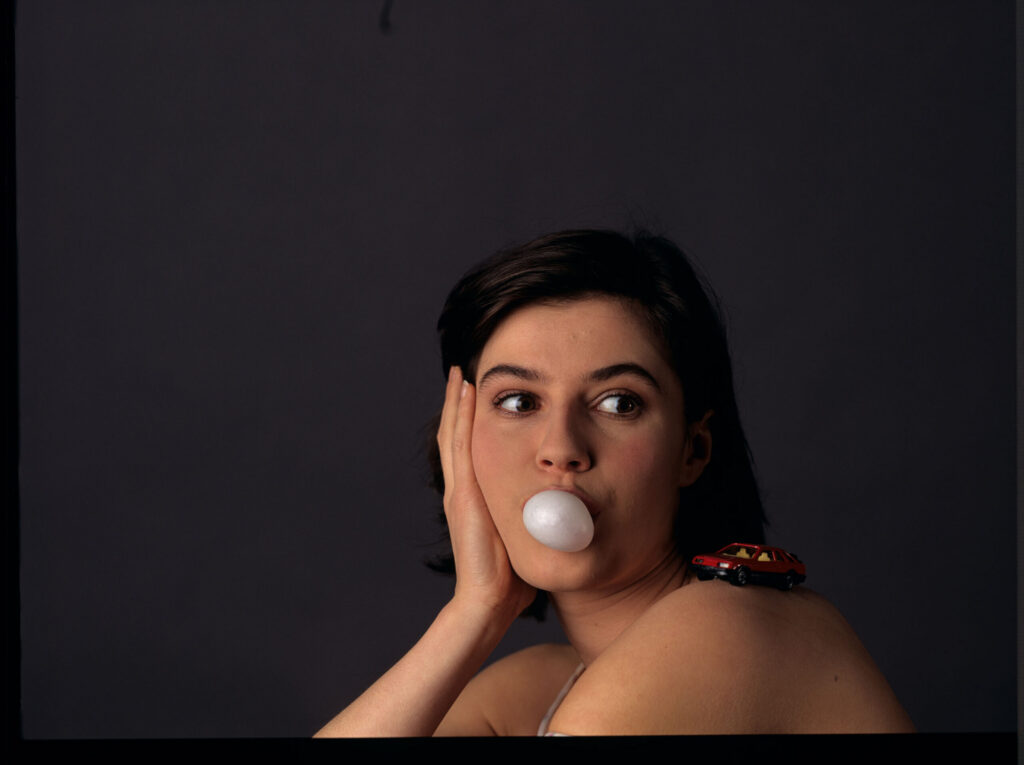 The main character of the movie Valentine (Irène Jacob).