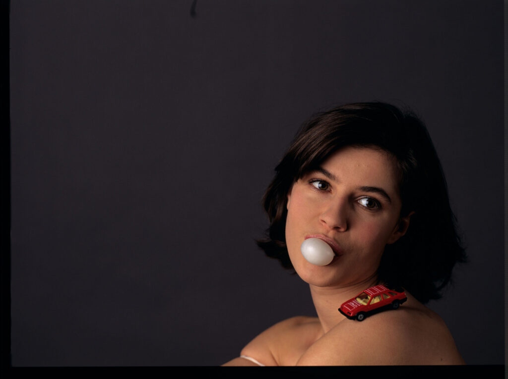 The main character of the movie Valentine (Irène Jacob).