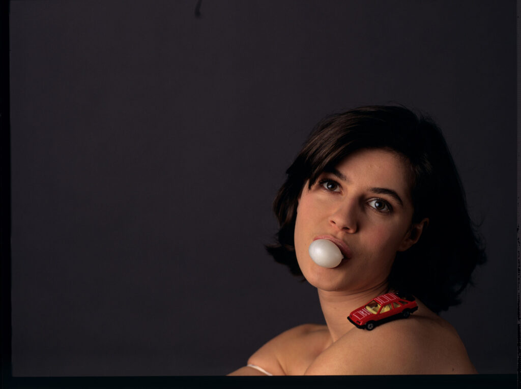 The main character of the movie Valentine (Irène Jacob).