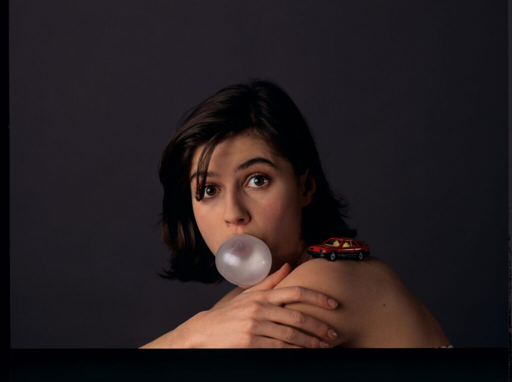 The main character of the movie Valentine (Irène Jacob).