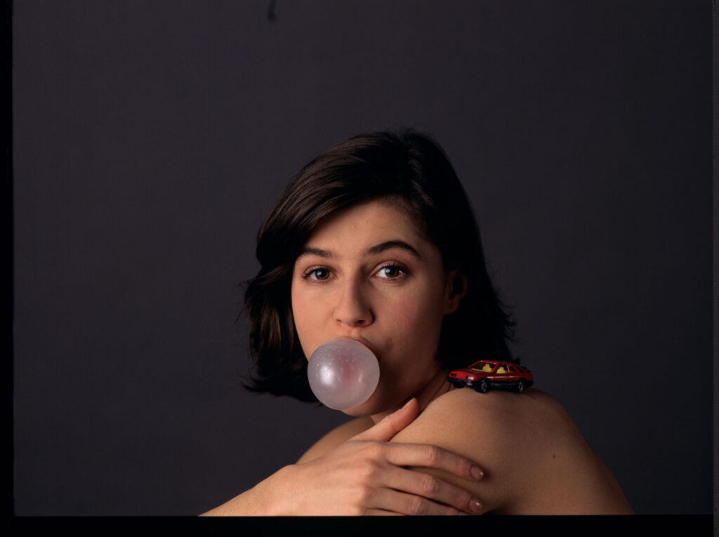 The main character of the movie Valentine (Irène Jacob).