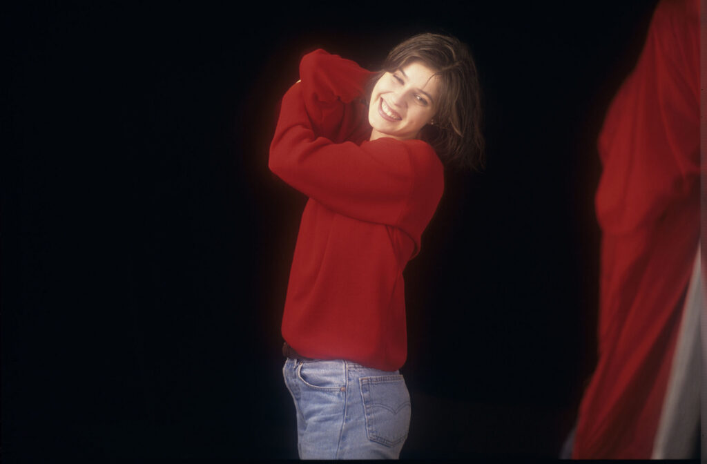 The main character of the movie Valentine (Irène Jacob).