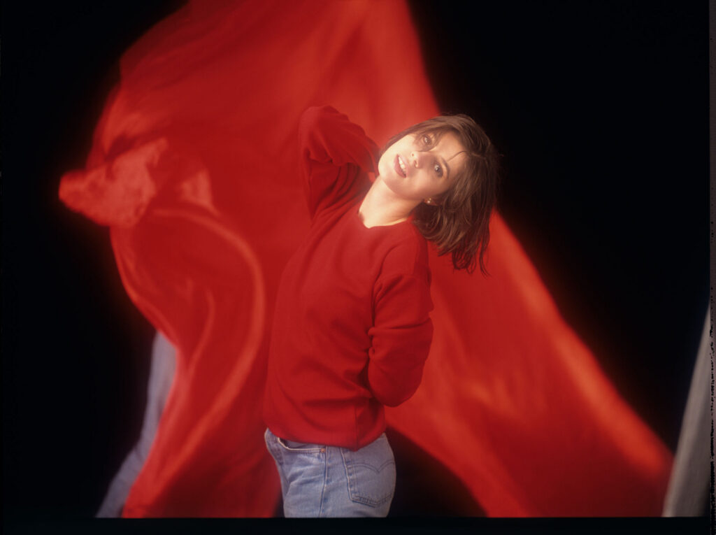 The main character of the movie Valentine (Irène Jacob).