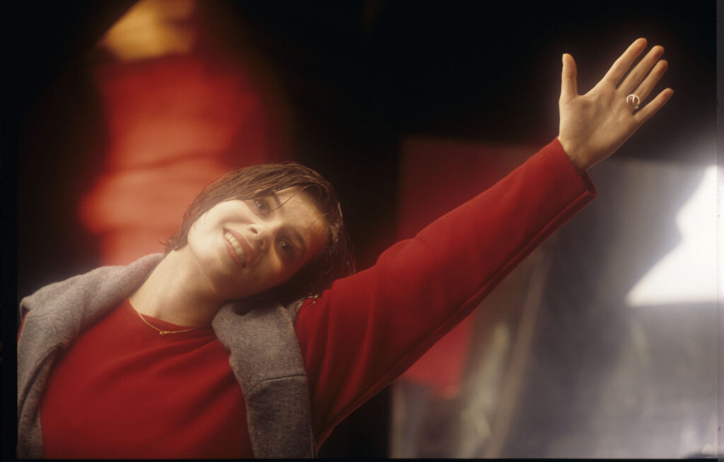 The main character of the movie Valentine (Irène Jacob).