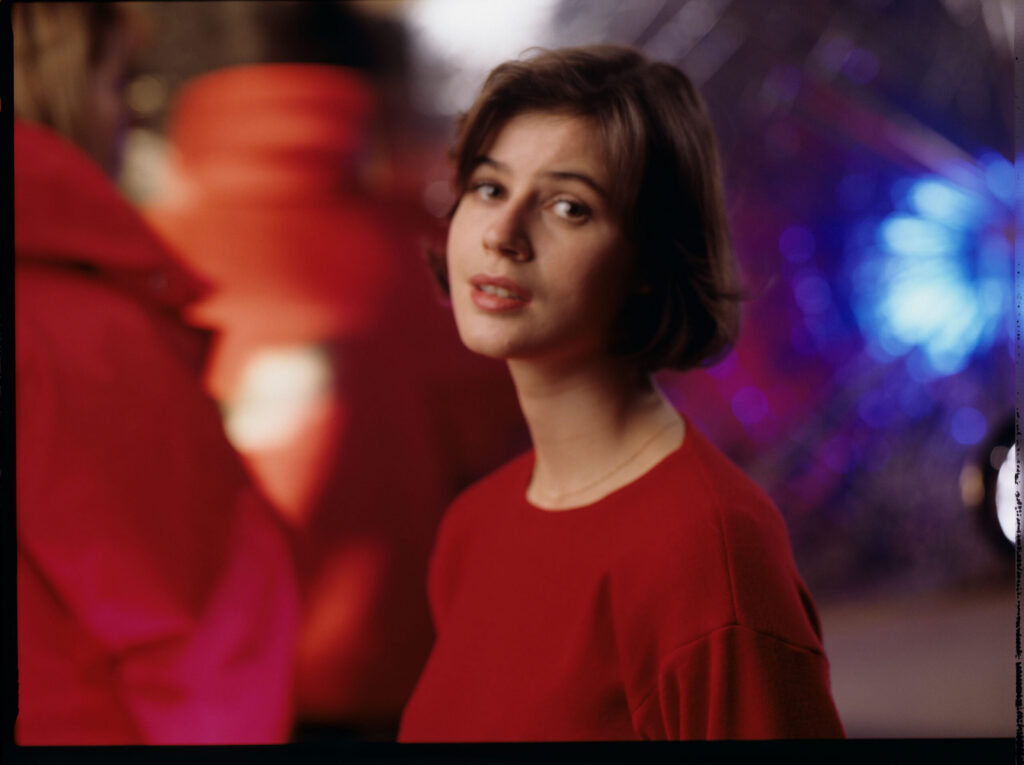 The main character of the movie Valentine (Irène Jacob).