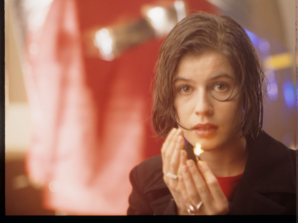 The main character of the movie Valentine (Irène Jacob).
