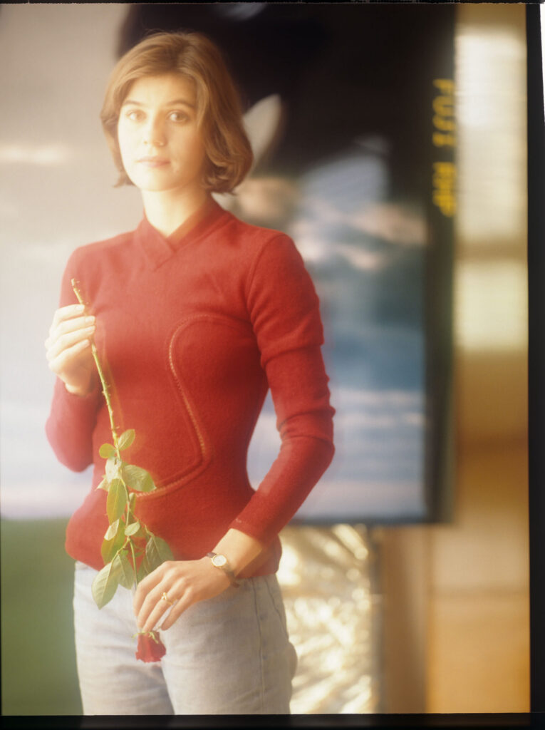 The main character of the movie Valentine (Irène Jacob).