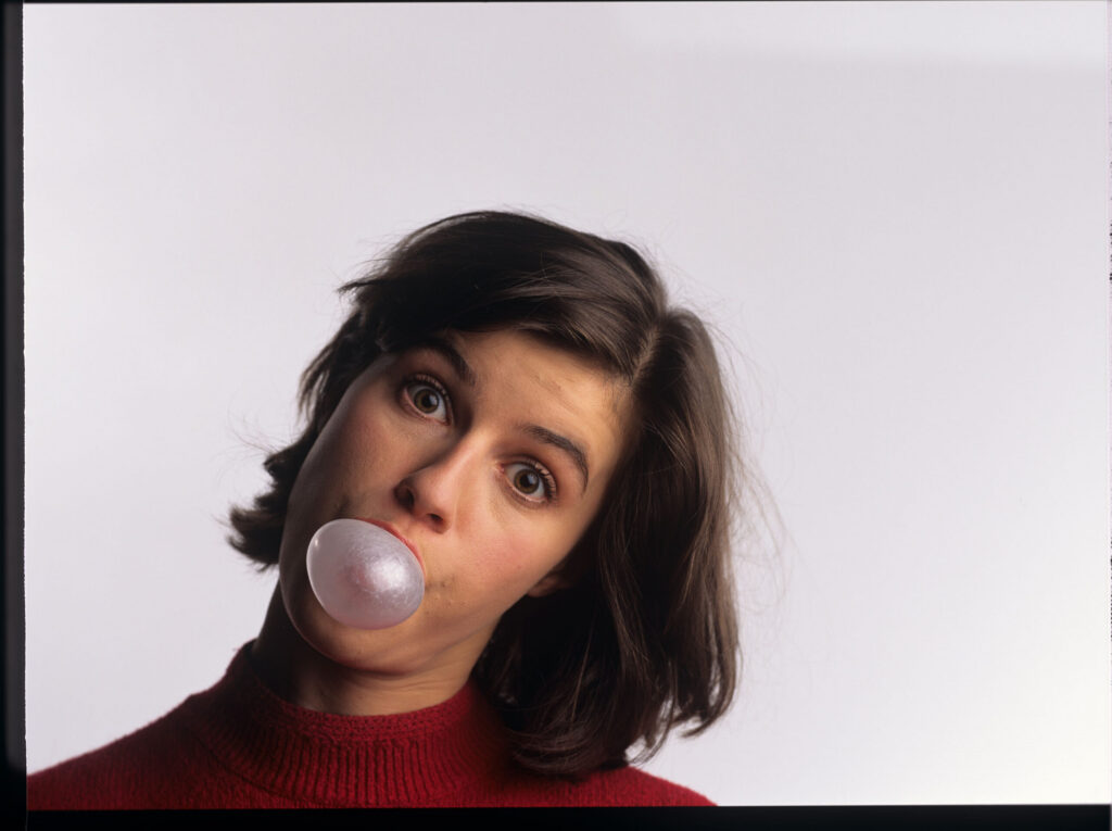 The main character of the movie Valentine (Irène Jacob).